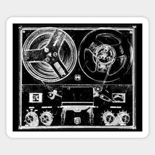 Reel To Reel Analog Tape Machine Retro Recording Studio Music Magnet